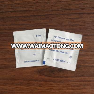 Non woven Medical Alcohol Prep Pad 70% lsopropyl Alcohol Swabs 3.0*6.5cm